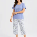 Peri Blue Dream Botanical Loungewear Set