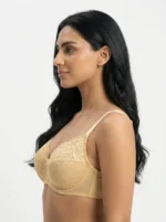 Women's Wire-Free Plus-Size Balconette Comfort Bra with Eyelet Lace Trim - Image 3