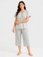 Silver Willow Botanical Loungewear Set