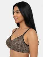 Women's Soft Sponge Bra with High-Contrast Leopard Print - Image 3