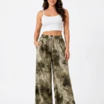 Women's Wide-Leg Tie-Dye Abstract Casual Trousers