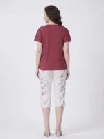 Terracotta Blossom Marble Loungewear Set - Image 2