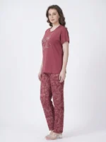 Crimson Arch Abstract Loungewear Set - Image 3