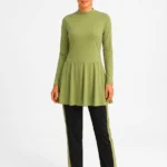 Women's Modest Skirted Swimsuit Set