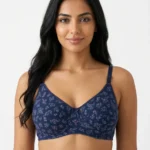 Women's Underwired Soft Sponge Seamed Bra with Botanical Vineyard Print