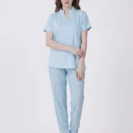 Sky Blue Mandarin Loungewear Set
