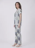 Sage & Slate Patchwork Botanical Loungewear Set - Image 3