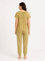 Olive Arch Abstract Loungewear Set - Image 2