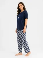 Midnight Navy Floral Loungewear Set - Image 3