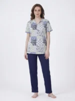 Sage & Slate Patchwork Botanical Loungewear Set