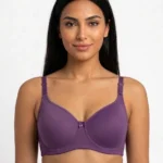 Women's Wire-Free Smooth Comfort T-Shirt Bra with Rhinestone Accent