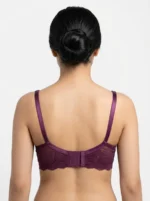 Women's Comfort Bra with Lace Trim and Sheer Lace Band - Image 2