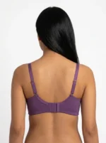 Women's Wire-Free Smooth Comfort T-Shirt Bra with Rhinestone Accent - Image 3