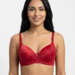 Women's Wire-Free Contrast Trim Comfort Bra with Lace Tassel Accent