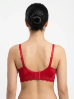Women's Wire-Free Plus-Size Comfort Bra with Full Lace Band - Image 2