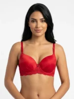 Women's Wire-Free Plus-Size Comfort Bra with Full Lace Band