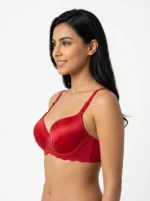 Women's Wire-Free Plus-Size Comfort Bra with Full Lace Band - Image 3
