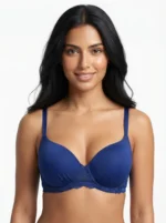 Women's Wire-Free Plus-Size Convertible Comfort Bra with Full Lace Band
