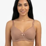 Women's Wire-Free Plus-Size Comfort Bra with Pleated Accent