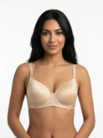 Women's Wire-Free Micro-Mesh Comfort Bra with Lace Tassel Accent
