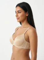 Women's Wire-Free Micro-Mesh Comfort Bra with Lace Tassel Accent - Image 3