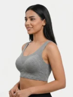 Women's Premium Seamless Wireless Everyday Comfort Bra with Smooth Contour Micro-Ribbing - Image 3