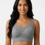 Women's Premium Seamless Wireless Everyday Comfort Bra with Smooth Contour Micro-Ribbing