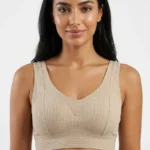 Women's Premium Bra with Ice Sensation Ribbed Support