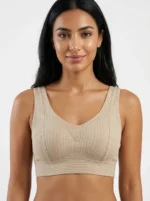 Women's Premium Bra with Ice Sensation Ribbed Support