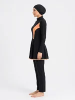 Women's Colorblock Modest Skirted Swimsuit Set - Image 3