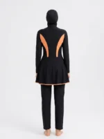 Women's Colorblock Modest Skirted Swimsuit Set - Image 2