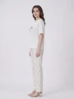 Ivory Sunny Days Floral Loungewear Set - Image 3