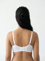 Women's Wire-Free Plus-Size Comfort Bra with Scalloped Lace Overlay - Image 2