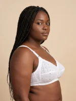 Perfect Shape Cotton Lace-Trim Push-Up Bra - Image 3