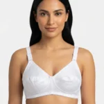 Women's Wire-Free Full-Coverage Support Bra with Multi-Stitch Reinforced Framing