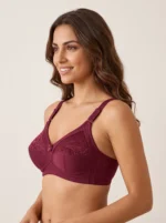 Bombshell Add-2-Cups Shine Strap Rose Lace Push-Up Bra - Image 3