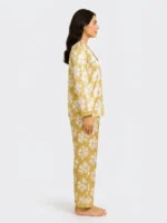 Women's Luxury Satin Floral Pajama Set - Image 3