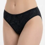 Noir Marble Swirl Cotton Bikini