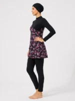 Botanical Palm Flare Modest Swimwear Set - Image 3