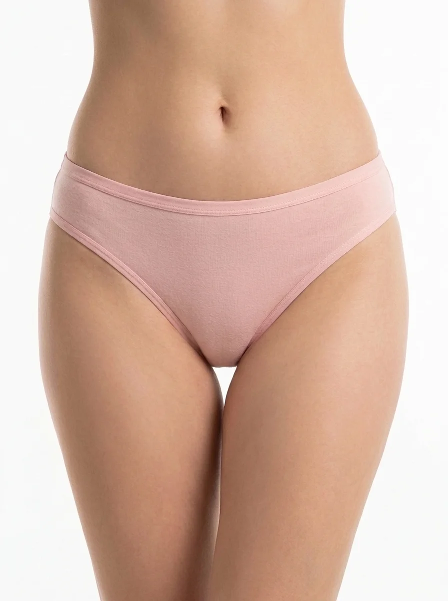 image.png_202607300124 Mariner-Stripe Cotton High-Cut Brief in Heather Grey - Image 1