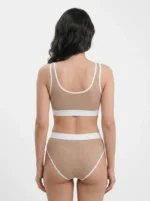 Seamless Contrast Trim Active Lingerie Set - Image 3