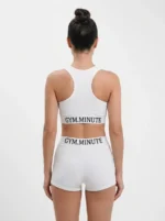 Seamless Typographic Two-Piece Workout Set - Image 3