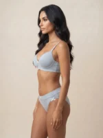 Women's Sporty Bow-Accent Seamless Athleisure Base Layer Set - Image 3