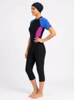 Azure Crest Summer Modest Swimwear Set - Image 3
