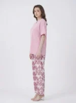 Rose Quartz Damask Loungewear Set - Image 3