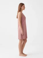 Women's Crochet Lace Embroidered Knee-Length Nightgown - Image 3