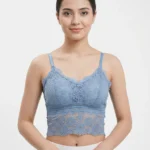 Premium Floral Daisy Lace Longline Bralette