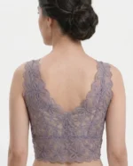 Premium 3D Floral Daisy Guipure Lace Longline Bralette - Image 2