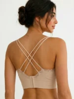 Premium Seamless Ribbed Cotton Bralette - Image 2