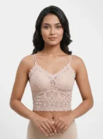 Premium Abstract Geometric Lace Camisole Bralette